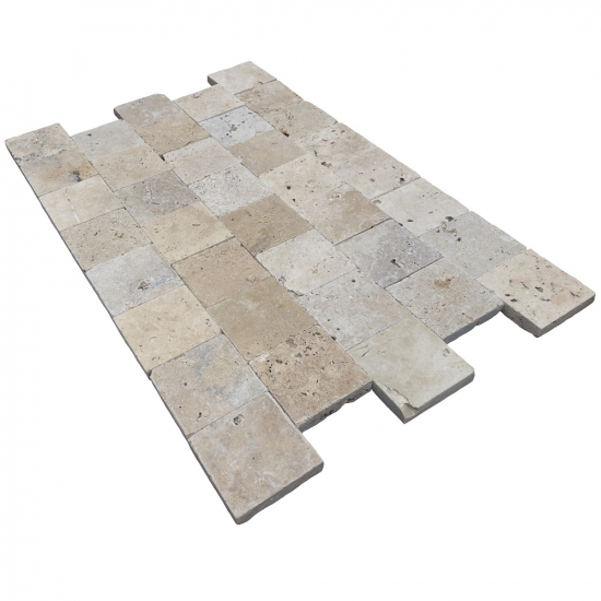 Pavé en travertin Nova ép.3 cm