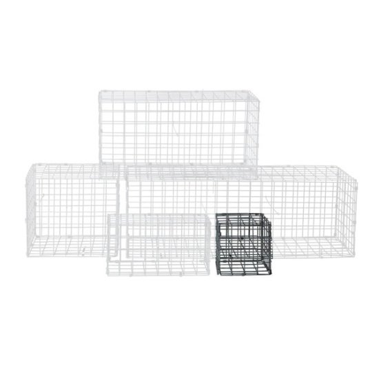 Gabion pré-assemblé et plié L30 x l30 x H30 cm