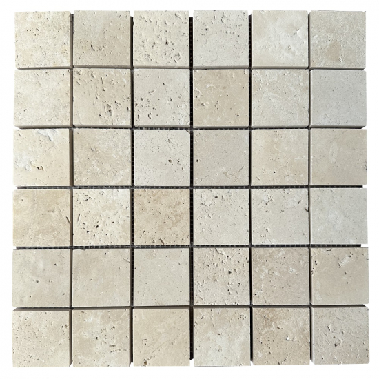 Mosaïque travertin Classic Mix adouci