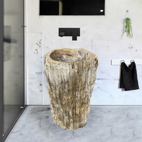 VASQUE Colonne Fossilisée brute